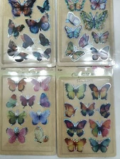 Stunning 11  packs CRAFTER'S SQUARE Paper Crafts FOIL & more BUTTERFLY Stickers