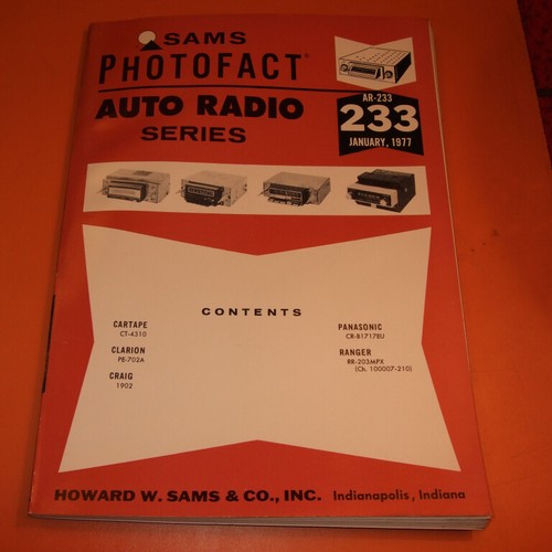 Sams Photofact Radio samochodowe Seria AR- Radio tranzystorowe Serwis TSM- Instrukcja U-PICK - Zdjęcie 293 z 378
