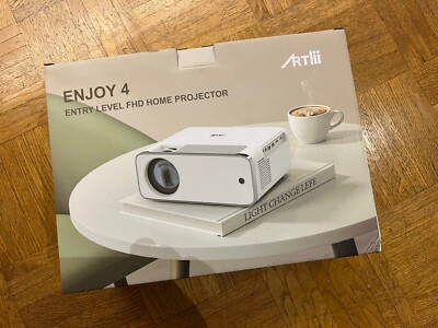 Artlii Enjoy4 Mini Beamer, Full HD Beamer Native 1080P