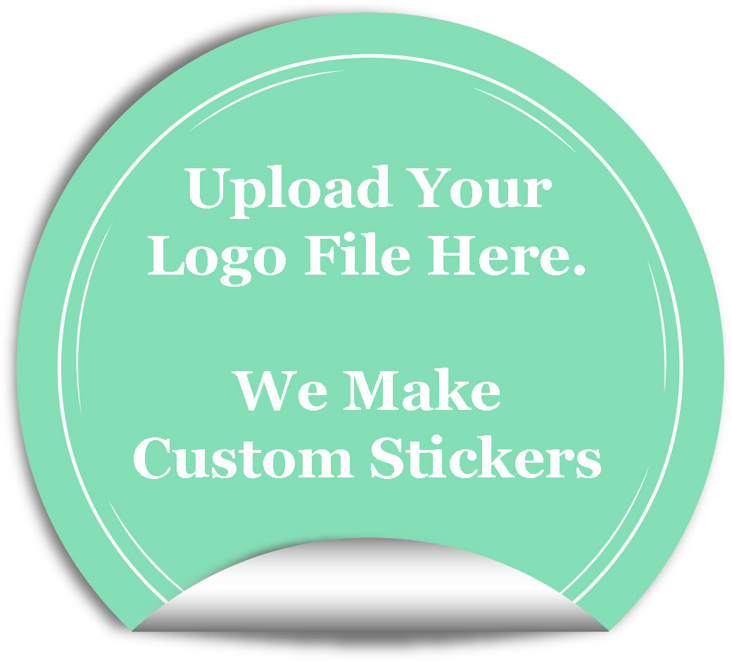 100pcs Custom Round Vinyl Sticker Labels Waterproof Logo Sticker for  Business