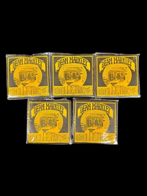 5 Sets Vintage Dean Markley 1973 Regular Electric Guitar Strings NOS