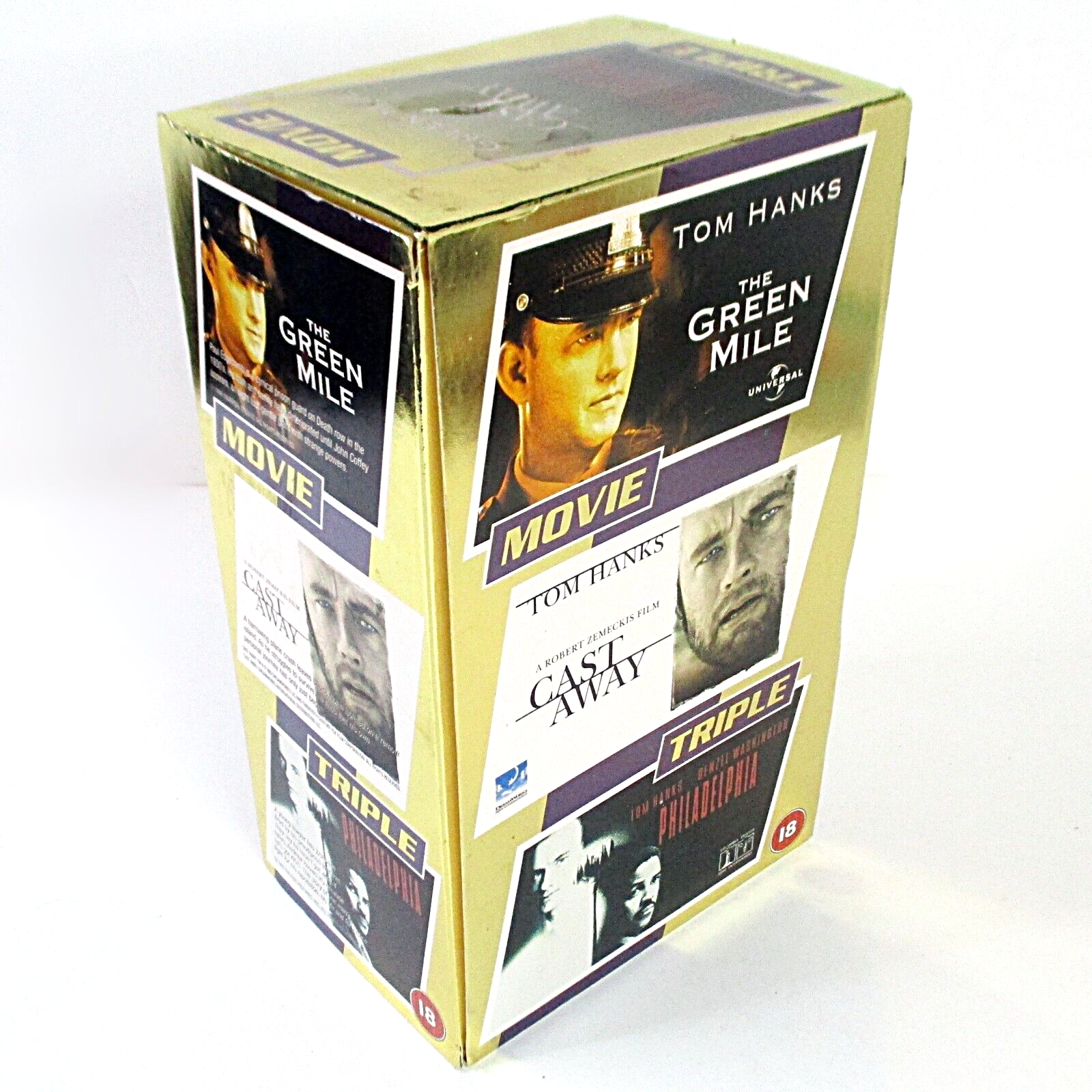 Tom Hanks Movie Triple (3 x VHS Cassette Boxset, 2002 Universal) PAL - Tested