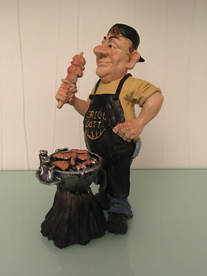 Mann am Grill mit Würstchen Grillgott Vogler 815-9787, Präsent, Männergeschenk