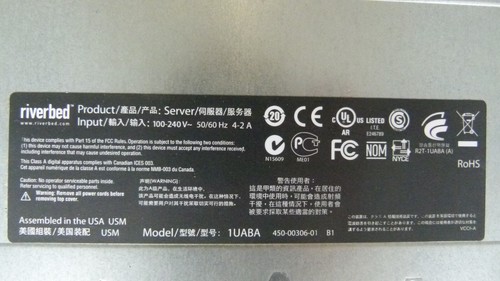 Steelhead Riverbed 1UABA Server SHA-01050-M Application Accelerator - Picture 5 of 12