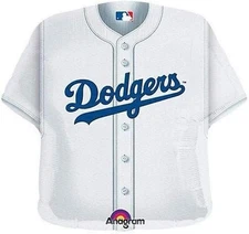 Anagram MLB Los Angeles Dodgers Baseball Jersey Foil Balloon, 24"