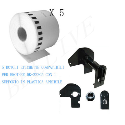 Etichette DK22205 Compatibili Per Etichettatrici Brother Con Supporto - Foto 9