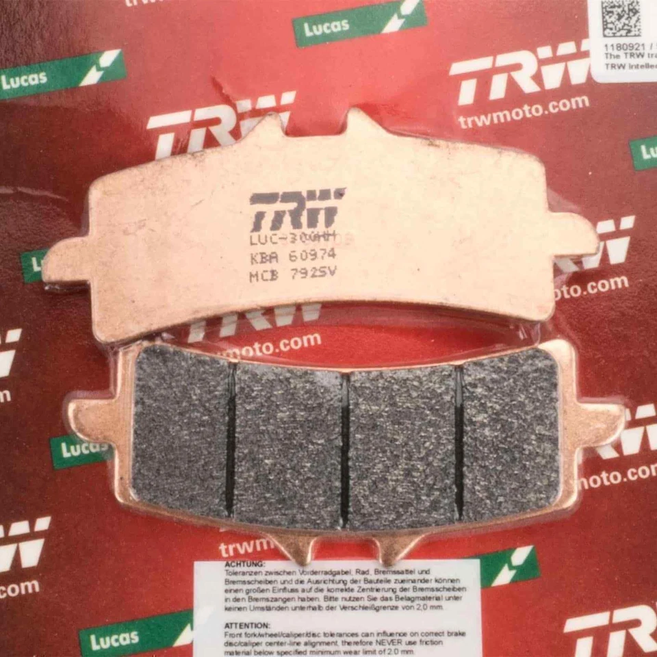 Plaquettes de Frein avant Lucas TRW Frittage MCB792SV - Photo 1/1