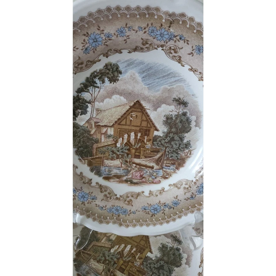 Juego de 6 platos de sopa Flandes Hecho En México Royal NSI diseño de rueda de agua Foto 2 de 4