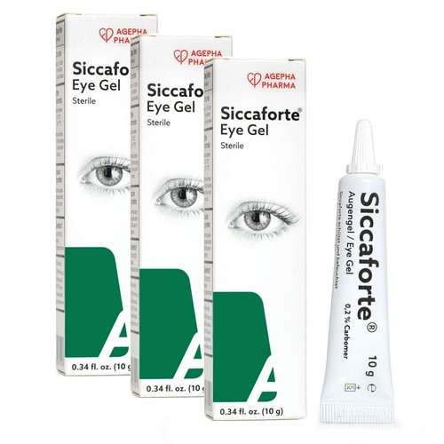 AGEPHA Siccaforte Eye Gel for Dry Eyes Intensive Dry Eye Gel with
