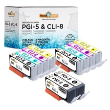 10PK PGI-5 CLI-8 BCMY Ink Cartridges for Canon PIXMA MP500 MP530 MP600 MP610