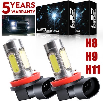 2xBright Error free H11LED projector Fog Light bulb for Honda Accord/CRV/Odyssey