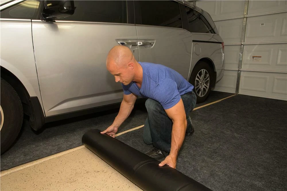 DryMate 2-Layer Waterproof Roll Out Carpet Like Garage Parking Mat