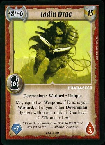 Jodin Drac - FOIL - Deverenian - Warlord Saga of the Storm