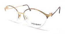 WOMENS YVES SAINT LAURENT YSL 4007 Y106 TURTLE GOLD VINTAGE EYEGLASSES