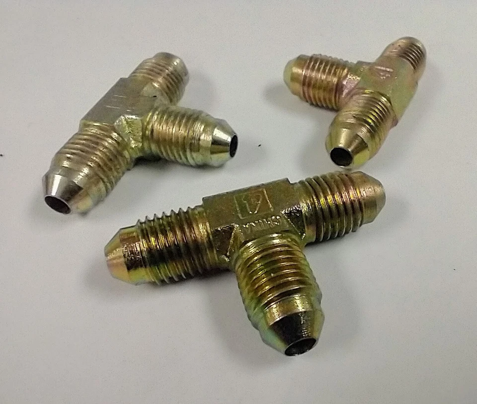 1/4" JIC HYDRAULIC TEE FITTINGS (LOT OF 3) 2603-04-04-04 - Image 2 of 2
