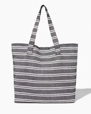 Charming Charlie ~ NEW Large Canvas Beach Tote  ~ NWT