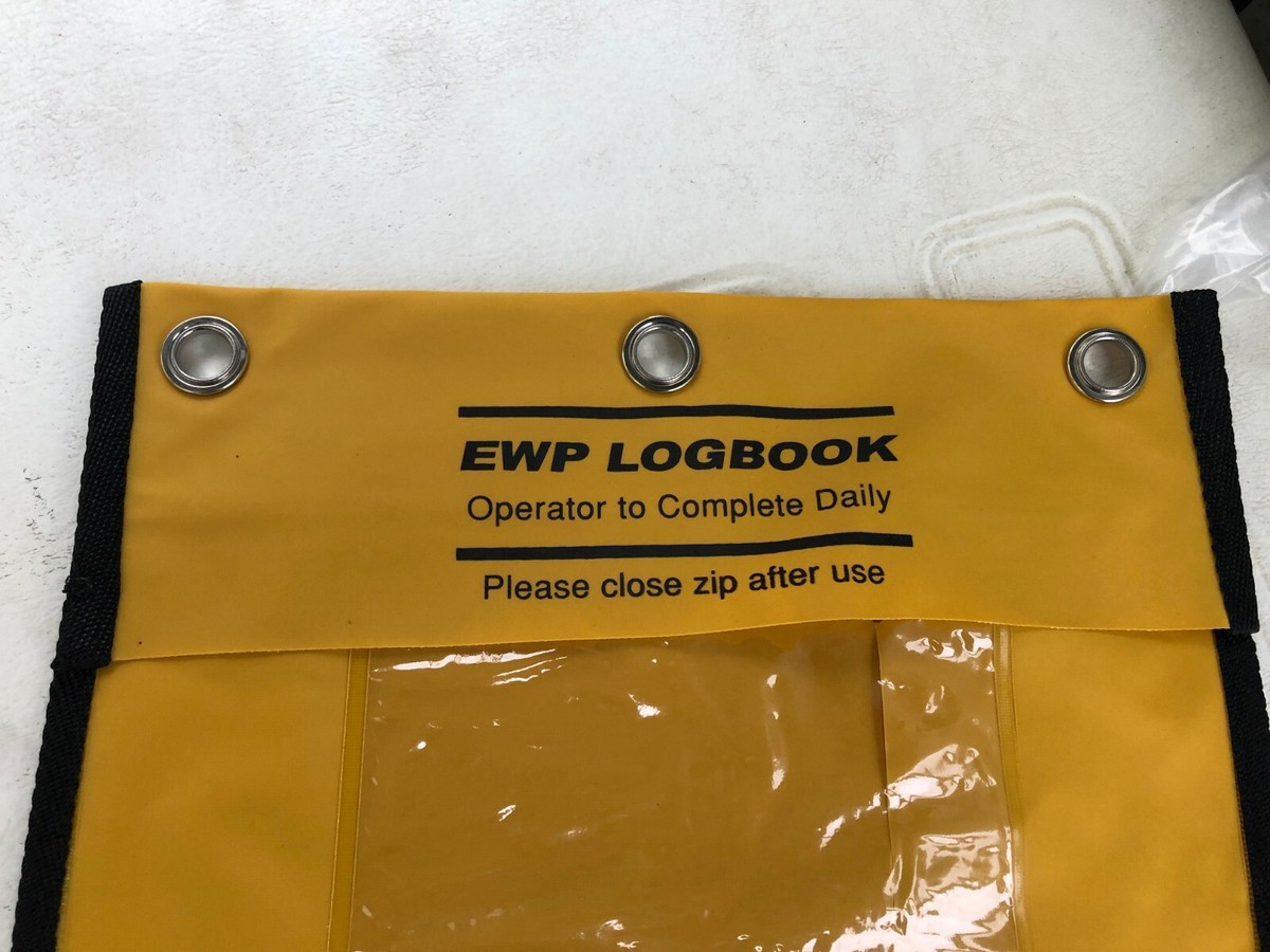 EWP YELLOW DOCUMENT POUCH  SCISSOR AND BOOM LIFT LOG BOOK - EWP PARTS |  eBay