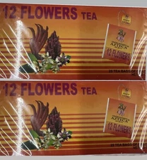 Te de 12 Flores 50 Tea Bags Flor De Manita Flor De Toronja Toronjil Limon