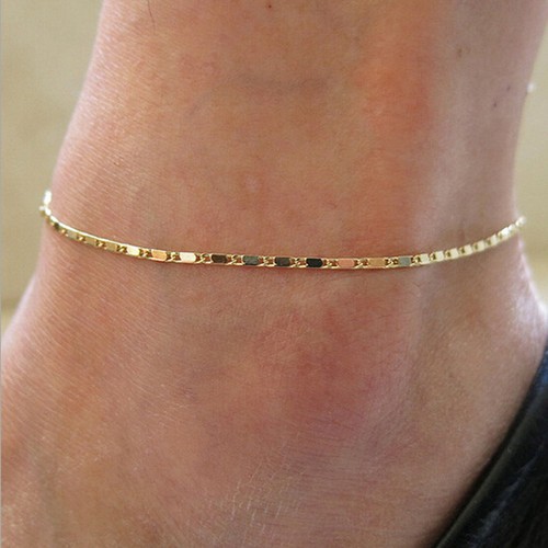 Simple Women Gold Chain Anklet Ankle 