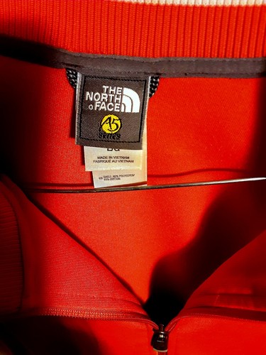 The North Face A5 Series Warm Up Track Jacket L Orange Zip 8850 Everest - Picture 8 of 11