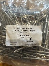 Stainless steel annular ring nails  75x3.75mm