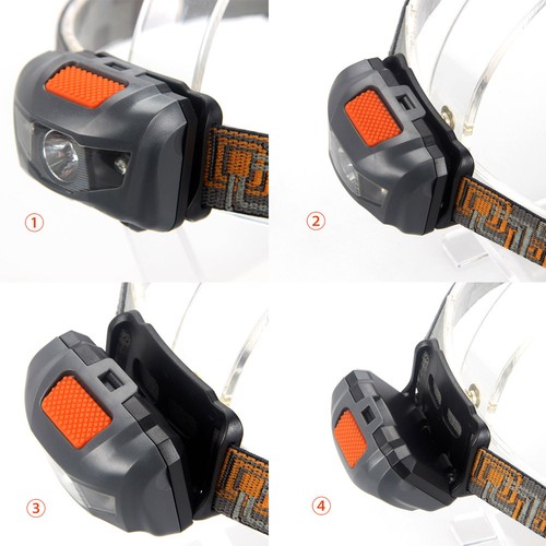 Super Bright 500LM Mini Headlight 3x CREE R3 +2 Red LED Headlamp Head Torch Lamp - Picture 4 of 11
