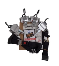 Q'STRAINT Q-8100-AT-L Retractable Wheelchair Restraint Tie Downs L-Track QRT-1