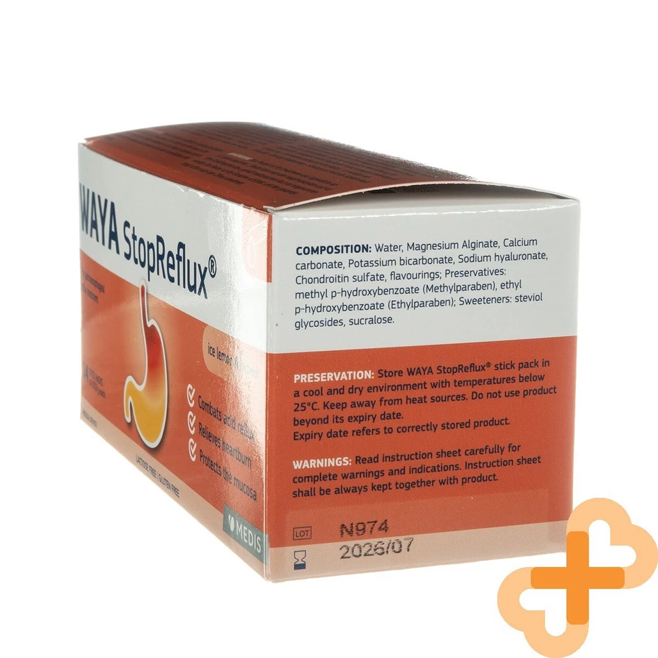 WAYA STOPREFLUX Oral Suspension 14 Sachets Acid Reflux Heartburn Support - Image 4 of 4
