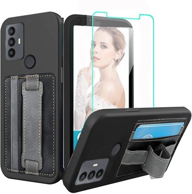 TCL 30E 306 Case Insert card Hidden telescopic support Shock protection jacket