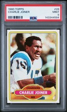 1980 TOPPS #28 CHARLIE JOINER PSA 9