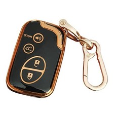 for Lexus Key Fob Cover Key Fob Shell with Keychain Fit for Black For Lexus B