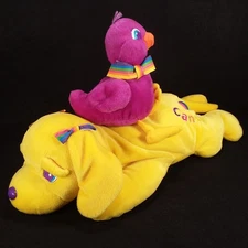 Candy Dog 17" & Sweet Tweet Bird 8" - Lisa Frank Stuffins Plush - Vintage 1998