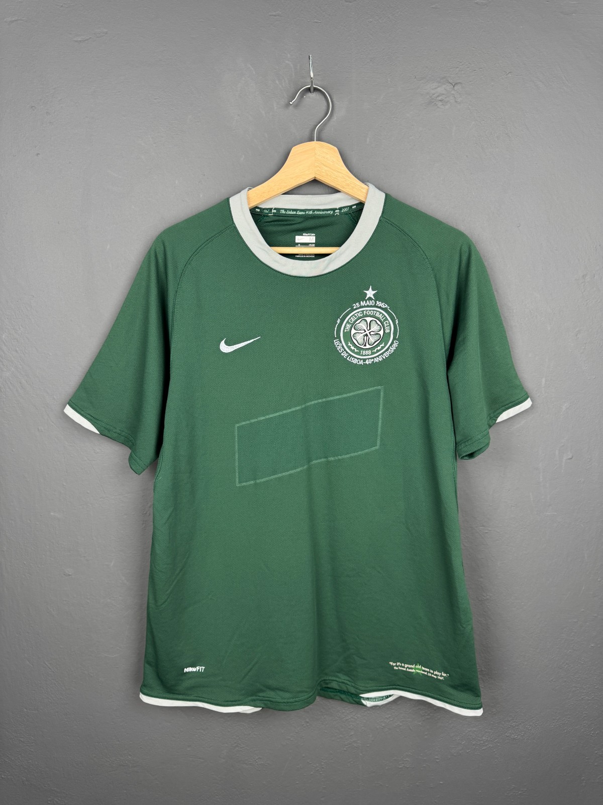 Nike Celtic FC 2007-08 Home Vintage Soccer Football Jersey M