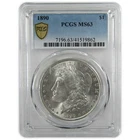 1890 Morgan Silver Dollar MS 63 PCGS Uncirculated $1 Coin SKU:CP354