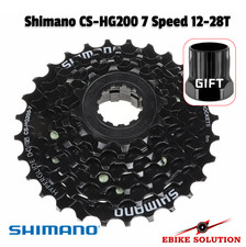 Shimano CS-HG200 7 Speed 12-28T MTB Bike Bicycle Cassette Looking ring