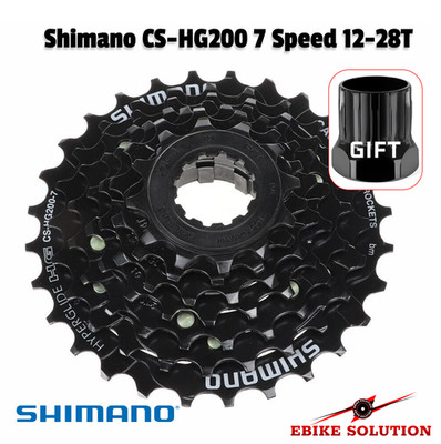 Shimano CS-HG200 7-fach 12-28T MTB Fahrrad Fahrrad Kassette Look Ring