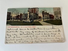 Binghampton New York NY Court House Square Postcard