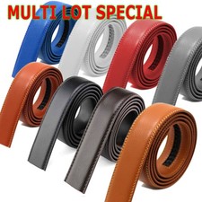 Lot Genuine Leather Mens Ratchet Belt Belts For Men Adjustable Automatic Buckle