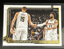 Topps 2025-26 Championship Duo Leads Nuggets #286 Denver Nuggets Jokić Murray