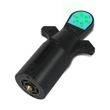 Trailer Light Tester, 7 Pin Trailer Plug Tester with Red LED, 7 Way YN 8025