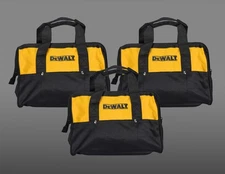 3 Dewalt 12" Tool Bags for 2 piece 18V or 20V tool kits Soft Cases