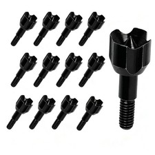 SPG Small Game Broadheads 12PACK - 100 Grain Blunt Arrow Tips Carbon Black