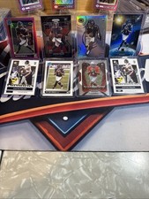 2021 Justin Fields 8 Card Rookie Lot. Pink Optic, Black Prizm, Silver Dynagon 