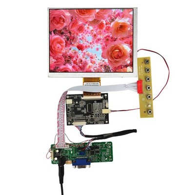 7'' CLAA070MA0ACW 60 Pins 800X600 4:3 TFT LCD Screen and VGA LVDs Control Board