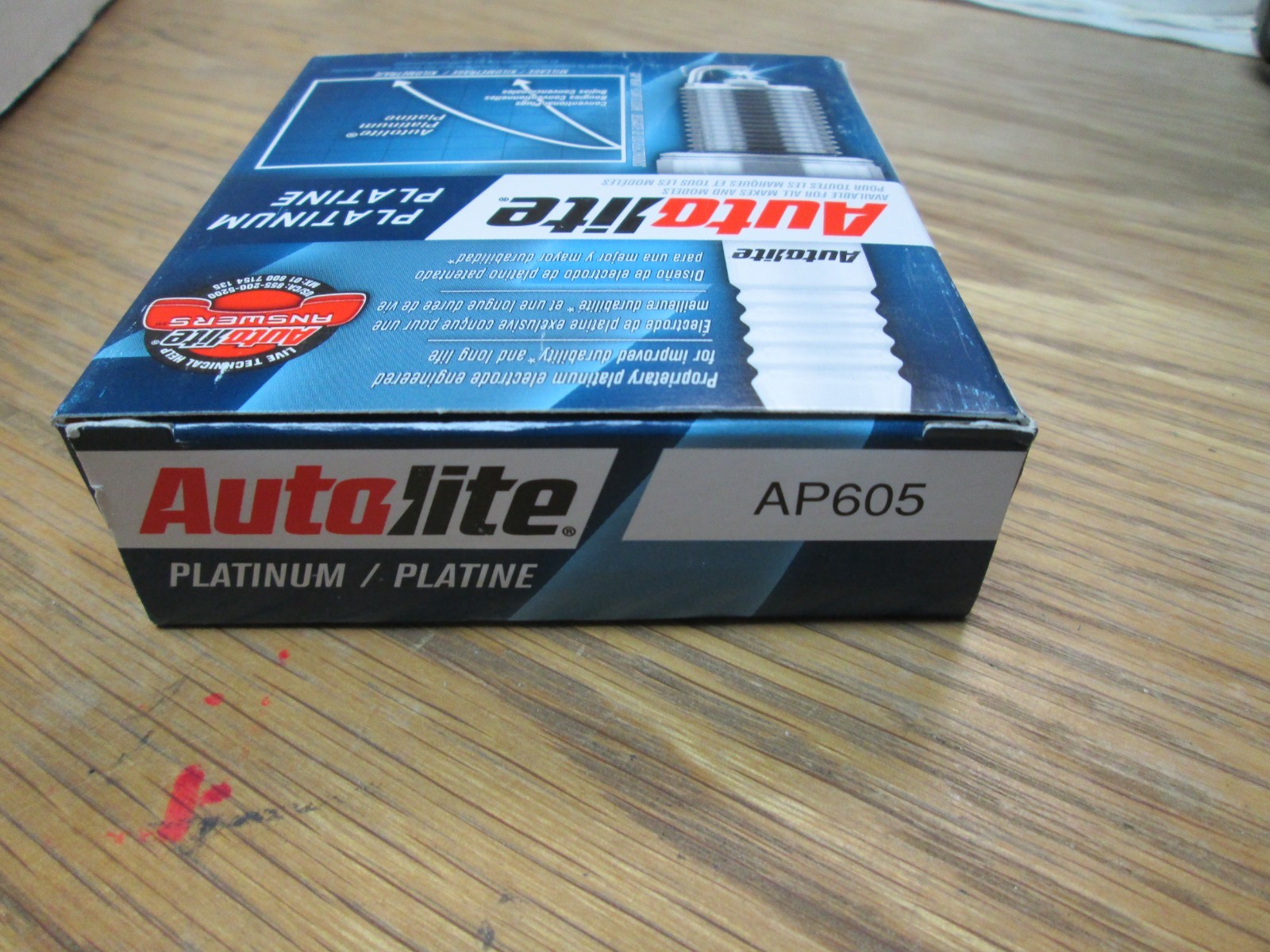4 Pack of Autolite Platinum AP605 Automotive Replacement Spark Plugs