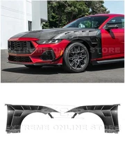 For 24-Up Ford Mustang S650 GTD Style Carbon Fiber Front Side Vented Fenders
