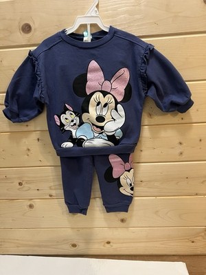 4PC Toddler Girl Clothing Bundle Cat Jack OshKosh Disney Minnie Jacket Sweater