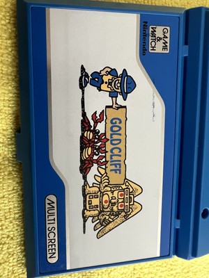 Nintendo Game & Watch GOLD CLIFF MV-64 1988 Working Fine G&W