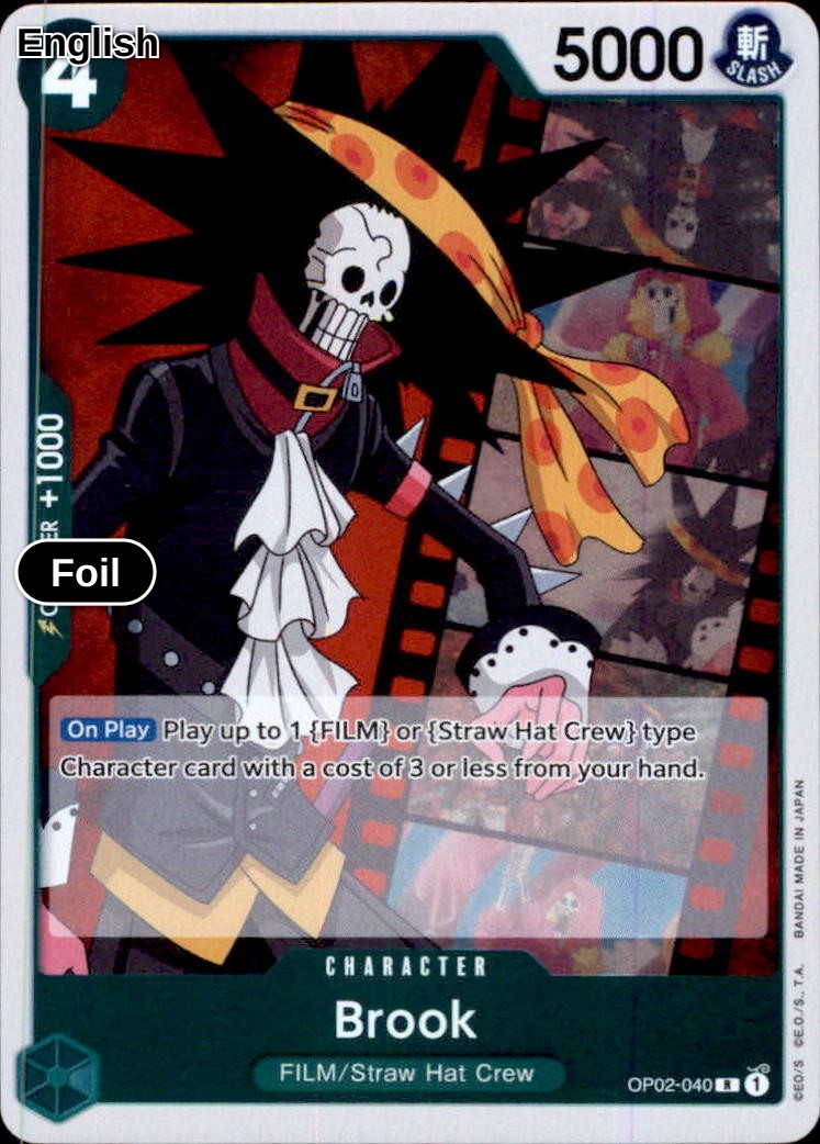 FOIL Brook - OP02-040 - Paramount War NM