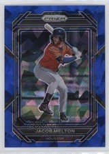 2023 Panini Prizm Blue Ice Prizm Jacob Melton #66 0v82